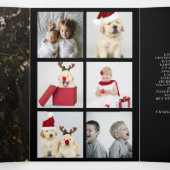 Ontwerp uw eigen tien fotocollage drieluik wenskaart (Binnenkant midden)