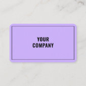 Ontwerp uw eigen twee kleuren Visitekaartje met Lo (Achterkant)