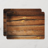 Ontwerp uw eigen uitvindingen met bijtend hout kaart (Voorkant / Achterkant)