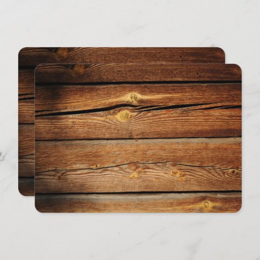 Ontwerp uw eigen uitvindingen met bijtend hout kaart (Voorkant / Achterkant)