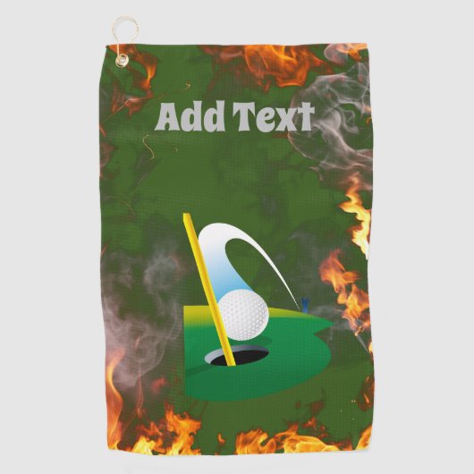 Ontwerp uw eigen unieke Golfhanddoeken voor elke r Golfhanddoek (Voorkant)