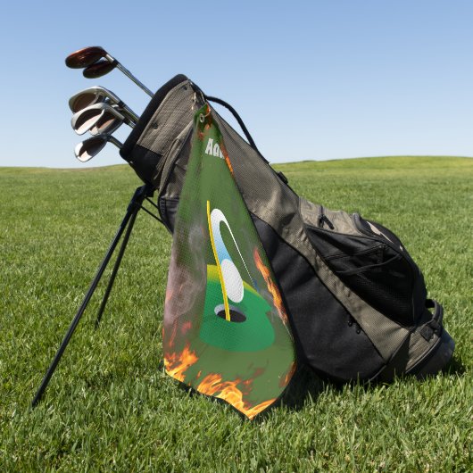 Ontwerp uw eigen unieke Golfhanddoeken voor elke r Golfhanddoek (Groen)