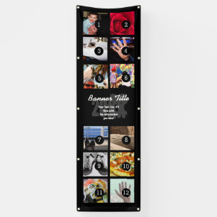 Ontwerp uw eigen verticale banner 12 pics + tekst 