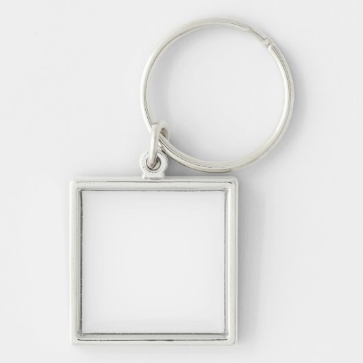 Ontwerp uw eigen vierkant, Button of ronde Sleutel Sleutelhanger (Voorkant)