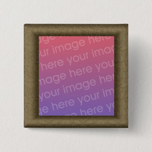 Ontwerp uw eigen vierkante button 5,1 cm (Voorkant)