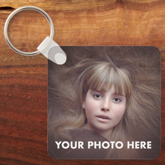 Ontwerp uw eigen VIERKANTE SLEUTELHANGER VAN DE AL (Voorkant)