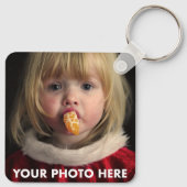 Ontwerp uw eigen VIERKANTE SLEUTELHANGER VAN DE AL (Achterkant)