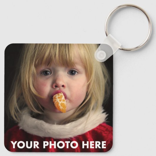 Ontwerp uw eigen VIERKANTE SLEUTELHANGER VAN DE AL (Achterkant)