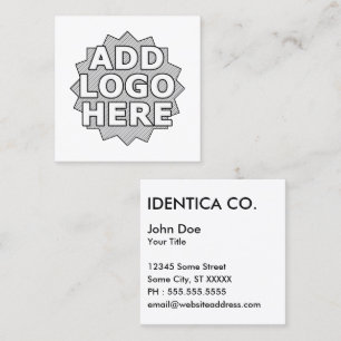 ontwerp uw eigen vierkante visitekaartje