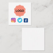 Ontwerp uw eigen vierkante visitekaartje (Voorkant / Achterkant)