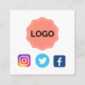 Ontwerp uw eigen vierkante visitekaartje (Voorkant)