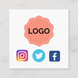 Ontwerp uw eigen vierkante visitekaartje