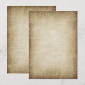 Ontwerp uw eigen vintage papieren uitnodigingen (Voorkant / Achterkant)