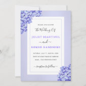 Ontwerp uw eigen Violet bruiloft uitnodiging Sjabl (Voorkant)