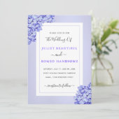 Ontwerp uw eigen Violet bruiloft uitnodiging Sjabl (Staand voorkant)