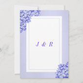 Ontwerp uw eigen Violet bruiloft uitnodiging Sjabl (Achterkant)