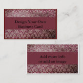 Ontwerp uw eigen Visitekaartje (Voorkant / Achterkant)