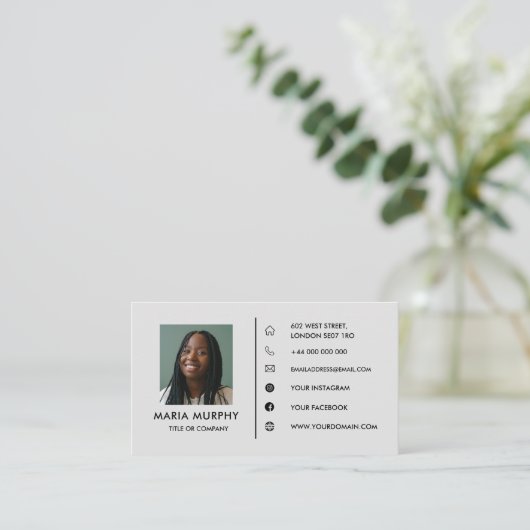 Ontwerp uw eigen visitekaartje (Staand voorkant)