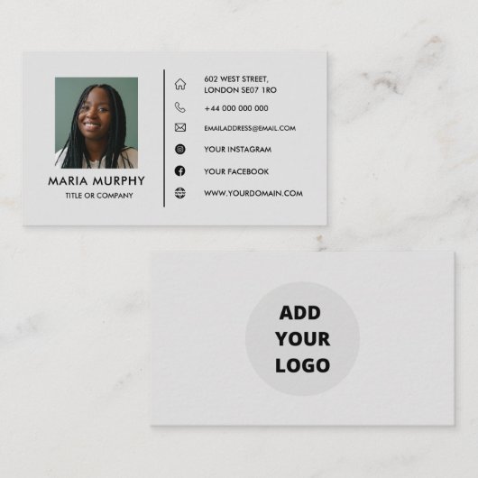 Ontwerp uw eigen visitekaartje (Voorkant / Achterkant)