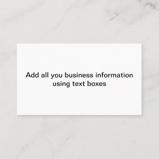 Ontwerp uw eigen visitekaartje (Achterkant)