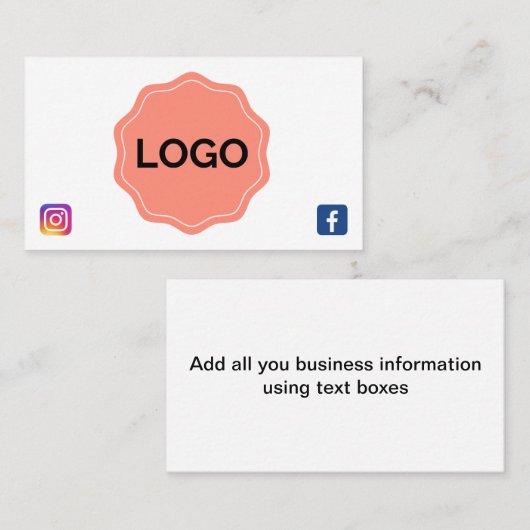 Ontwerp uw eigen visitekaartje (Voorkant / Achterkant)