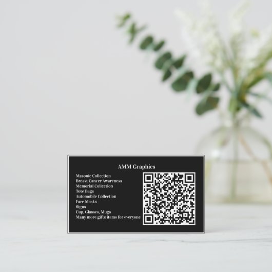 Ontwerp Uw eigen Visitekaartje van de QR-code (Staand voorkant)