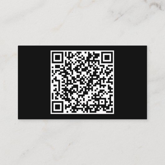 Ontwerp Uw eigen Visitekaartje van de QR-code (Achterkant)