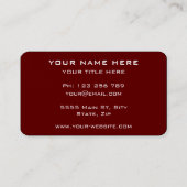 Ontwerp uw eigen Visitekaartjes aangepaste kleuren (Achterkant)