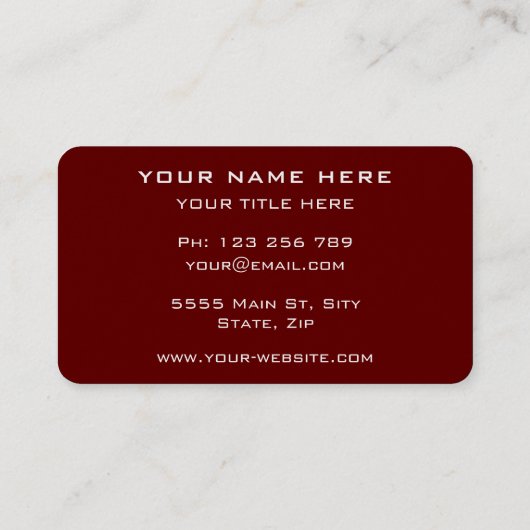 Ontwerp uw eigen Visitekaartjes aangepaste kleuren (Achterkant)