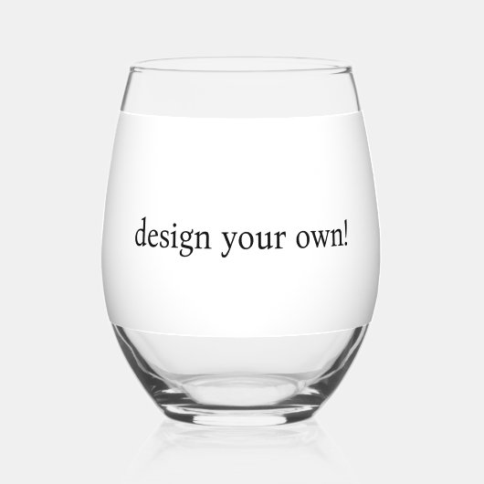 ontwerp uw eigen wijnglas zonder voet (Voorkant)