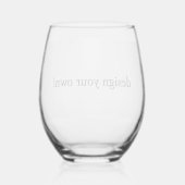 ontwerp uw eigen wijnglas zonder voet (Achterkant)