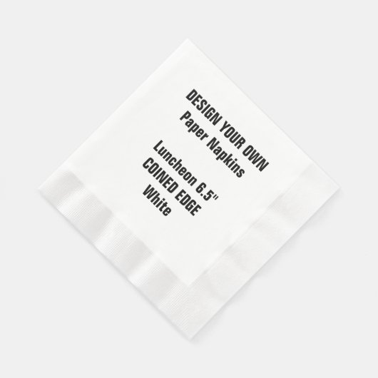 Ontwerp uw eigen wit gemunt lunchpapier servet (Hoek)