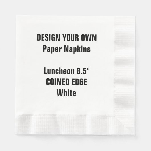 Ontwerp uw eigen wit gemunt lunchpapier servet (Voorkant)