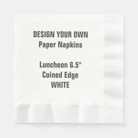 Ontwerp uw eigen wit gemunt lunchpapier servet (Voorkant)