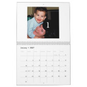 Ontwerp uw eigen witte fotokalender kalender (Jan 2027)