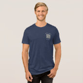 Ontwerp uw eigen zakelijk merk QR-code voorbeeld Tri-Blend Shirt (Voorkant volledig)