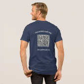 Ontwerp uw eigen zakelijk merk QR-code voorbeeld Tri-Blend Shirt (Voorkant)