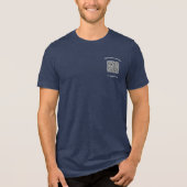 Ontwerp uw eigen zakelijk merk QR-code voorbeeld Tri-Blend Shirt (Voorkant)