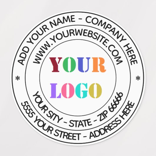 Ontwerp uw eigen zakelijke Adresetiketten Sjabloon Labels (Design 1)