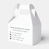 Ontwerp uw eigen zakelijke gunstboxen Sjabloon Bedankdoosjes (Achterkant)