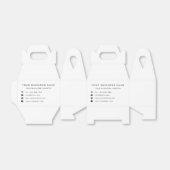 Ontwerp uw eigen zakelijke gunstboxen Sjabloon Bedankdoosjes (Uitgevouwen)