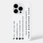 Ontwerp uw eigen zakelijke iPhone-hoesje Kies kleu Case-Mate iPhone Case (Achterkant)