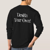 Ontwerp uw eigen zwart t-shirt (Achterkant)