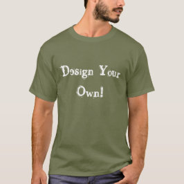 Ontwerp uw eigen zwart t-shirt