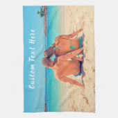 Ontwerp uw fotokeukendoek cadeau aangepaste tekst theedoek (Verticaal)