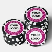 Ontwerp uw logo tekst merk poker chips voorbeeld (Opstapeling)