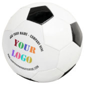 Ontwerp uw logo tekst merk voetbal voorbeeld (Drie kwart)