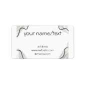 ontwerp uw logo/tekstterugkeeradresetiketten etiket (Voorkant)