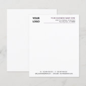Ontwerp uw merkbriefhoofd voorbeeld (Voorkant / Achterkant)