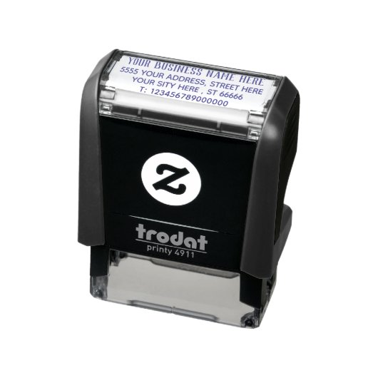 Ontwerp Uw Naam Telefoon Info Retouradres Stempel (Product)